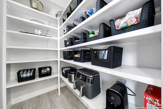 view of storage area