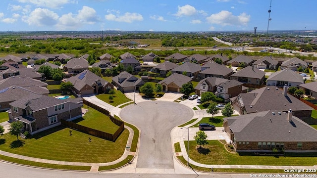 drone / aerial view featuring a residential view