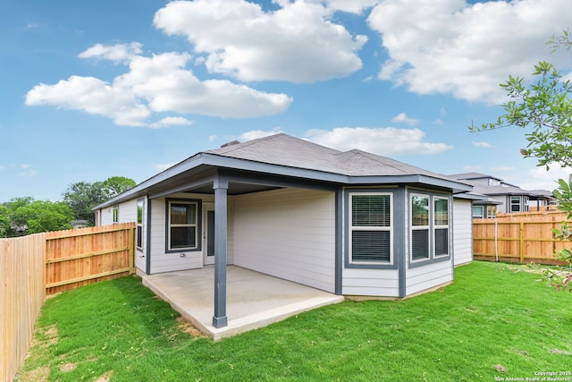 10214 King Robert, San Antonio, TX 78239 - back of property with a patio