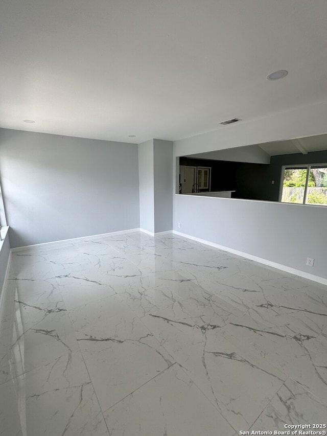 2410 Townbreeze, San Antonio, TX 78238 - spare room featuring marble finish floor, visible vents, and baseboards