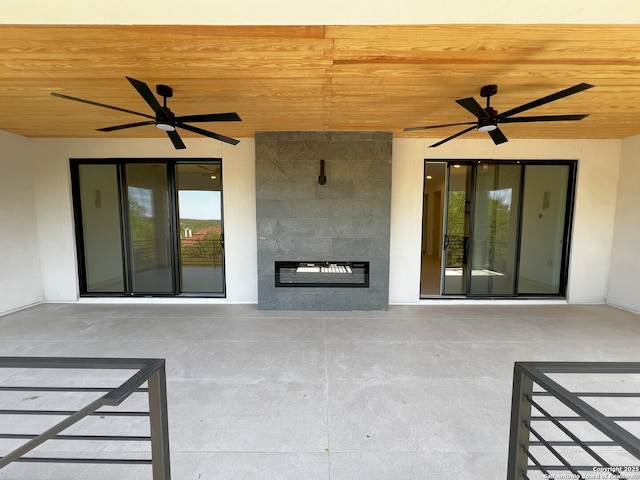 707 Lone Cir, San Antonio, TX 78260 - view of patio with a ceiling fan