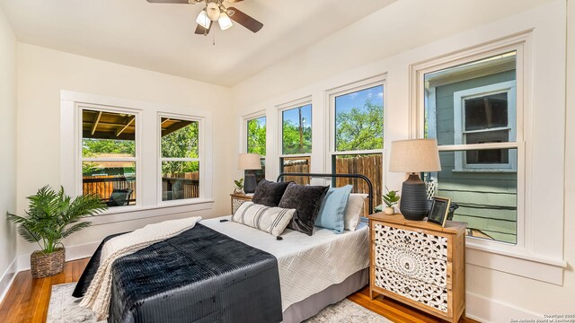 315 Carnahan, San Antonio, TX 78209 - bedroom with wood finished floors and baseboards