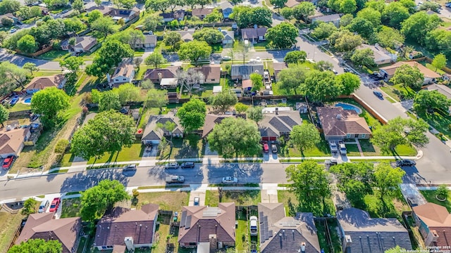 aerial view featuring a residential view