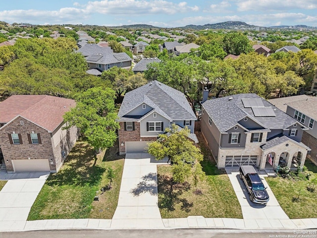 bird's eye view featuring a residential view
