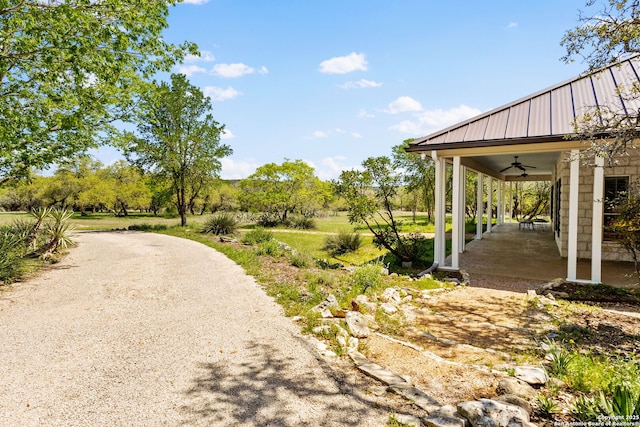 23954 Cibolo Vw, San Antonio, TX 78266 - view of yard with ceiling fan