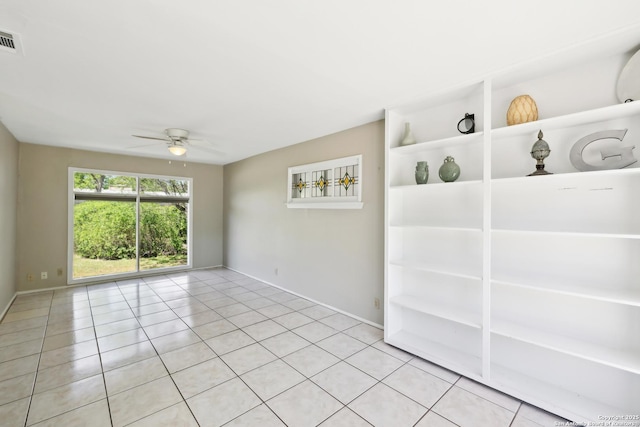 800 Eventide, Terrell Hills, TX 78209 - empty room with baseboards, a ceiling fan, and light tile patterned flooring