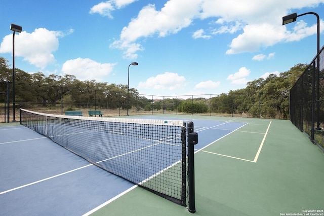 224 E Copper Trce, New Braunfels, TX 78132 - view of tennis court with fence and community basketball court