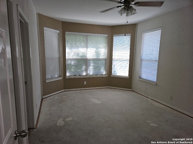 5334 Lowry Peterson, San Antonio, TX 78227 - unfurnished room with a healthy amount of sunlight, baseboards, and ceiling fan