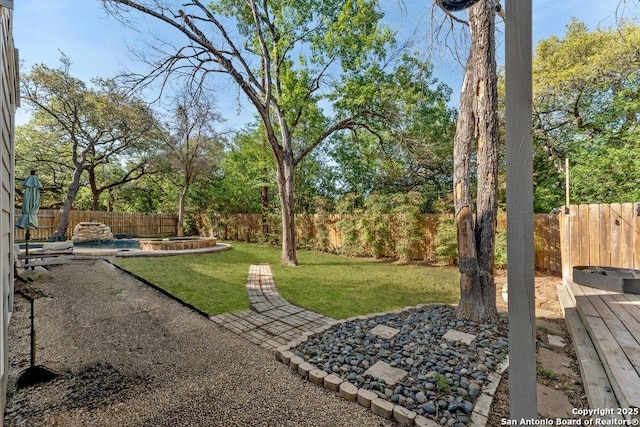 2047 Thicket Trail Dr, San Antonio, TX 78248 - view of yard with a fenced backyard and a patio area