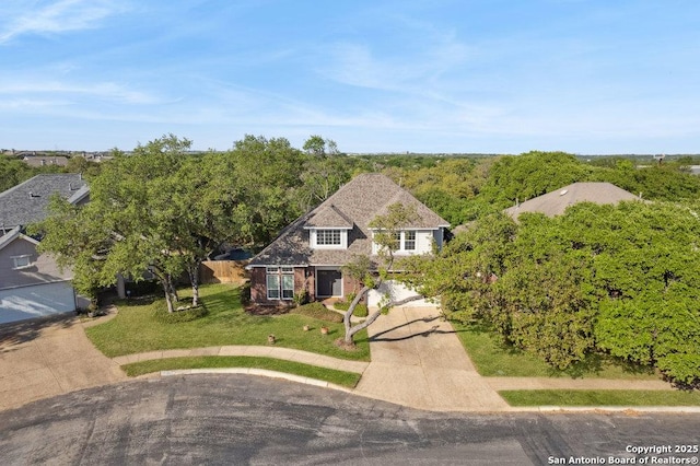 2047 Thicket Trail Dr, San Antonio, TX 78248 - view of front of house featuring driveway and a front lawn