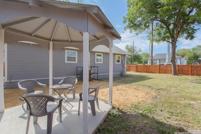 view of patio / terrace with fence