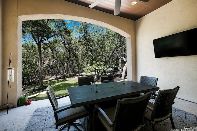 4111 Monteverde Run, San Antonio, TX 78261 - view of patio / terrace with outdoor dining space