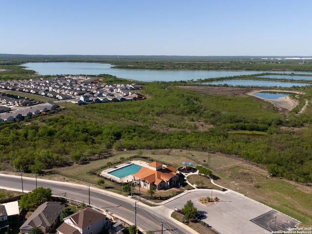 603 Vermilion, San Antonio, TX 78221 - drone / aerial view featuring a forest view and a water view