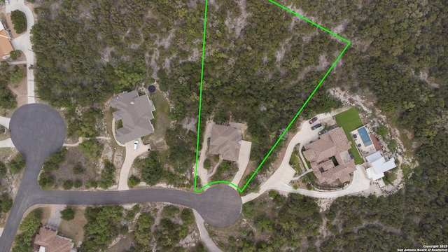 12307 Van De Carr, Helotes, TX 78023 - birds eye view of property