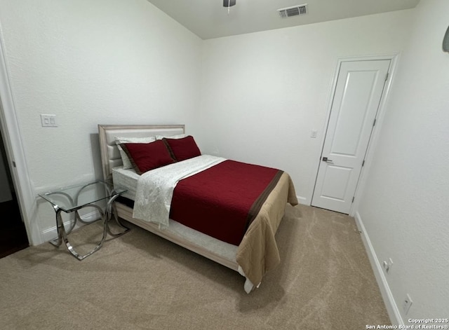 8118 Vanity, San Antonio, TX 78256 - bedroom featuring visible vents, baseboards, carpet flooring, and ceiling fan