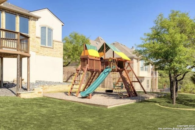 8118 Vanity, San Antonio, TX 78256 - community jungle gym featuring a yard