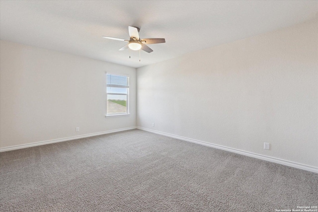 13506 Whisper Bnd, San Antonio, TX 78252 - unfurnished room featuring ceiling fan, baseboards, and carpet flooring