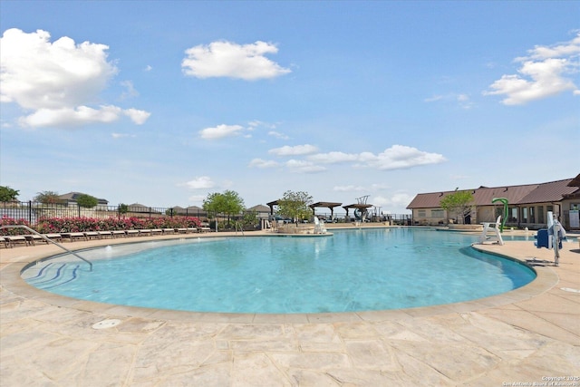 13506 Whisper Bnd, San Antonio, TX 78252 - pool with fence and a patio