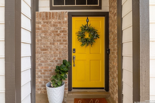 7507 Silent Cloud, San Antonio, TX 78250 - entrance to property with brick siding