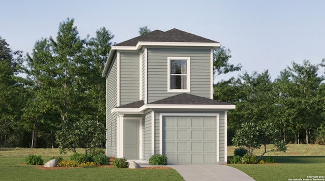 garage featuring driveway