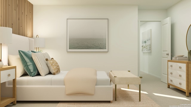 bedroom with carpet flooring