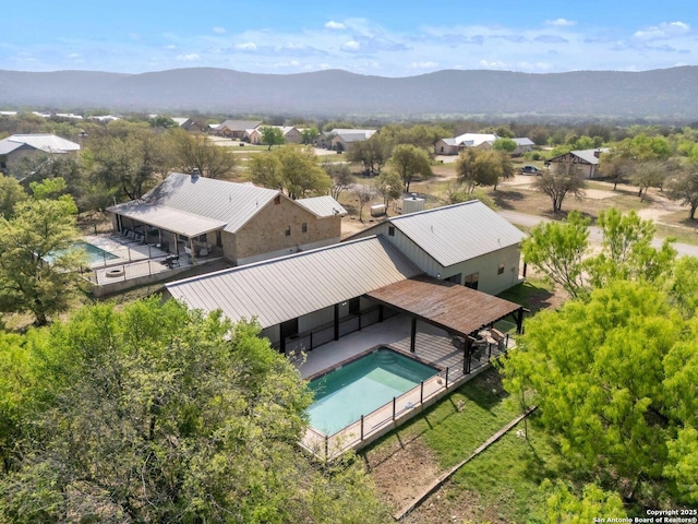 723 Tierra Linda, Concan, TX 78838 - aerial view with a mountain view