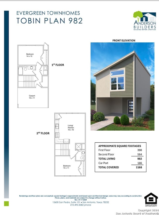 310 W Evergreen St, San Antonio, TX 78212 - floor plan