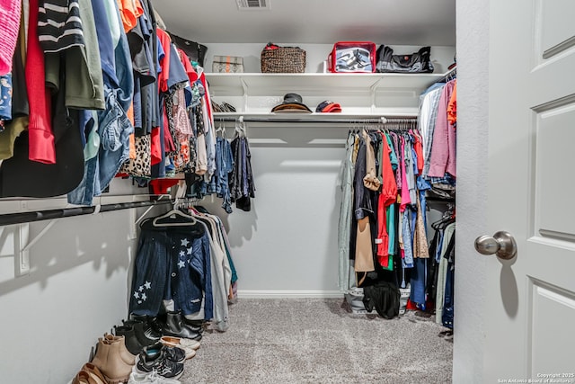 9737 Novacek, San Antonio, TX 78254 - spacious closet with carpet flooring and visible vents