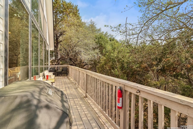 208 Woodridge, Canyon Lake, TX 78133 - view of deck