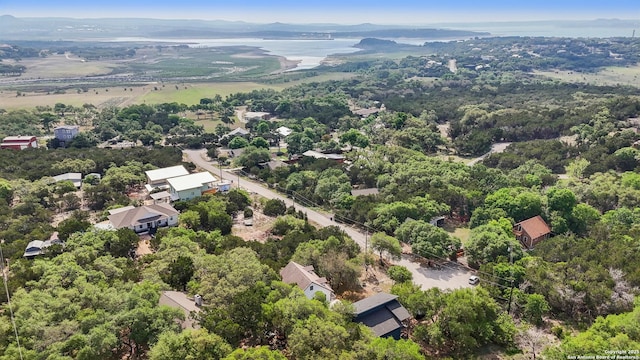 208 Woodridge, Canyon Lake, TX 78133 - bird's eye view featuring a mountain view
