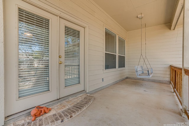 exterior space with a porch