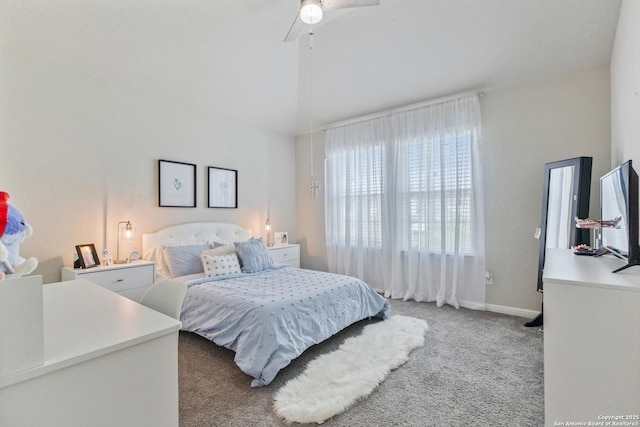 13324 Romulus Way, San Antonio, TX 78245 - carpeted bedroom with ceiling fan and baseboards