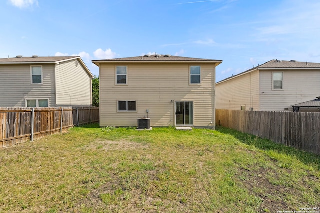 6335 Fence Xing, San Antonio, TX 78244 - rear view of house with central AC unit