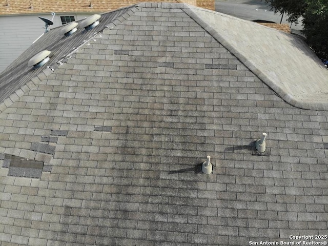 details with a shingled roof