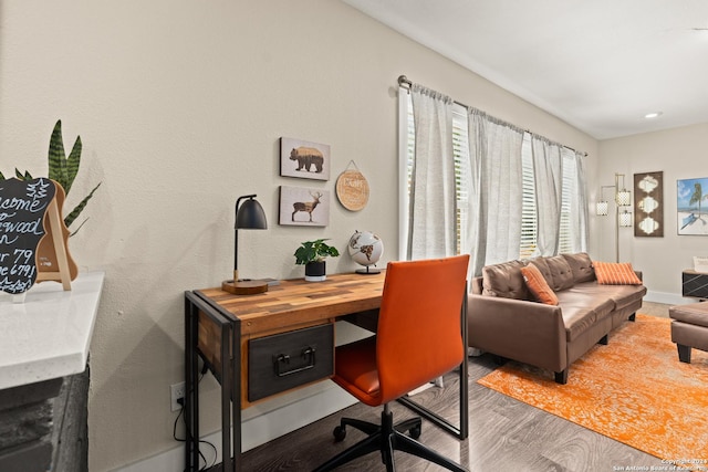 371 Sprucewood Ln, San Antonio, TX 78216 - office space with baseboards and wood finished floors