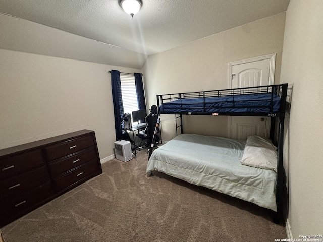 9035 Monument Parke, San Antonio, TX 78254 - bedroom with dark colored carpet, baseboards, and a textured ceiling