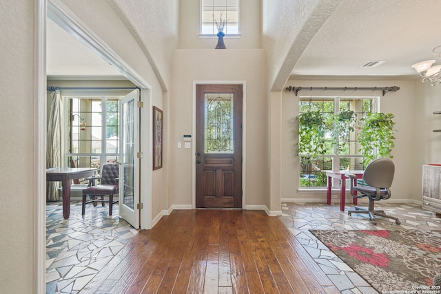 3329 Navasota Cir, San Antonio, TX 78259 - foyer entrance featuring dark wood-style flooring and baseboards