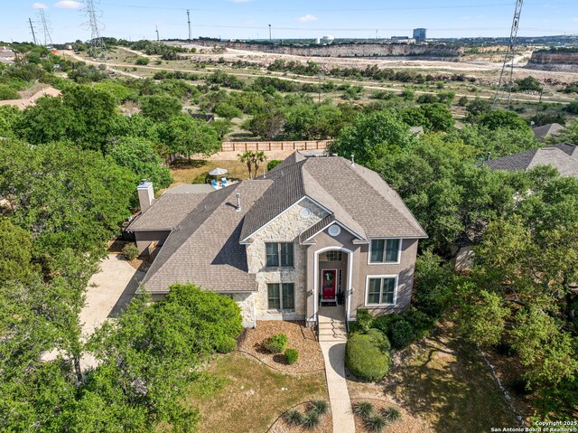 birds eye view of property