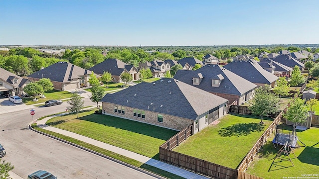 birds eye view of property featuring a residential view