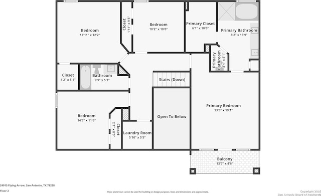24915 Flying Arrow, San Antonio, TX 78258 - plan