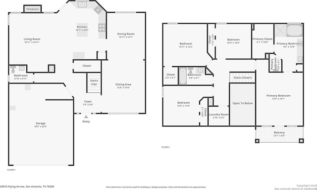 24915 Flying Arrow, San Antonio, TX 78258 - plan