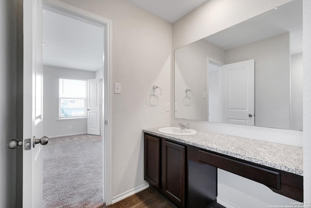 6551 Legato, San Antonio, TX 78252 - bathroom with baseboards and vanity