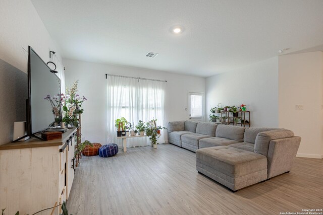 209 Wolf Crst, Seguin, TX 78155 - living room featuring light wood-style flooring