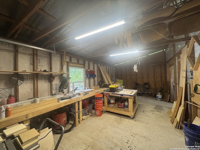 view of storage area