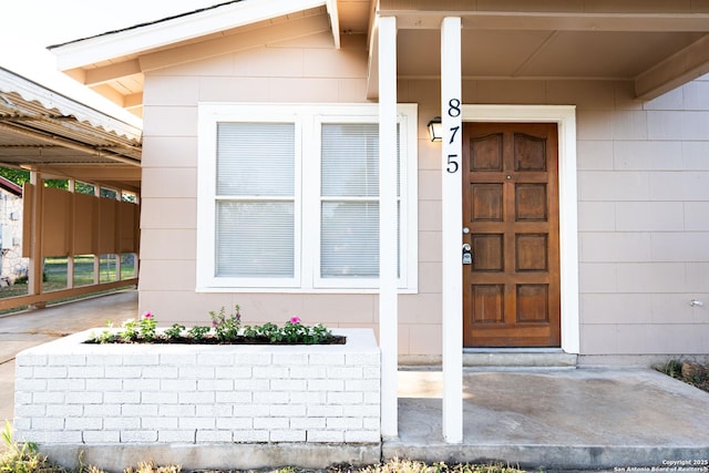 view of property entrance
