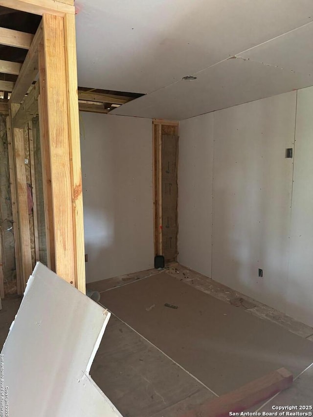 view of spare room