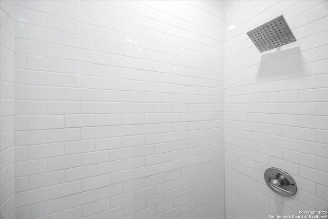 full bathroom with a tile shower