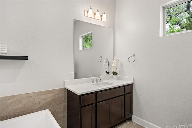 110 Madrone Trl, Boerne, TX 78006 - bathroom with vanity and a bathtub
