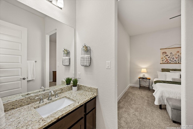 110 Madrone Trl, Boerne, TX 78006 - bathroom featuring baseboards and vanity