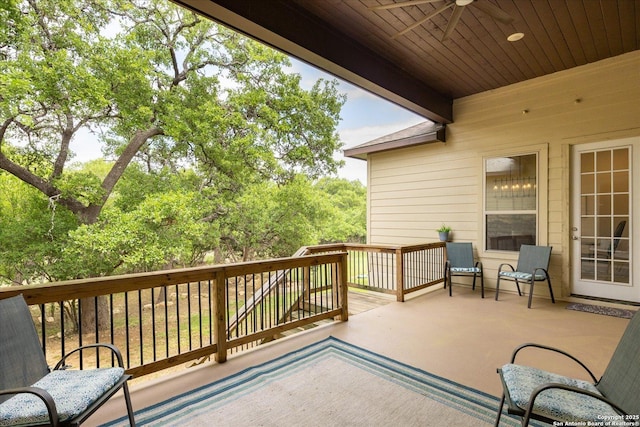 110 Madrone Trl, Boerne, TX 78006 - deck featuring ceiling fan